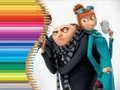 Jeu Livre de coloriage pour Moi, Moche et Méchant à imprimer en ligne