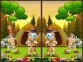 Jeu Trouvez 5 différences Camping en ligne