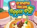 Jeu Recette de tarte aux pommes de grand-mère en ligne