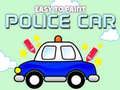 Jeu Facile à Peindre une Voiture de Police en ligne