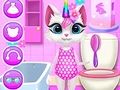 Jeu Soins Quotidiens du Chaton Licorne en ligne