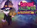 Jeu Préparation d'Halloween avec une Fille Chat en ligne