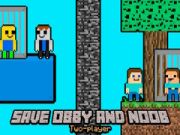 Jeu Sauvez Obby et Noob Deux Joueurs en ligne