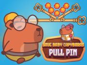 Jeu Sauvez les bébés capybaras Pull Pin en ligne