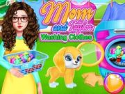 Jeu Maman et Taylor lavent des vêtements en ligne Jeu Maman et Taylor lavent des vêtements en ligne