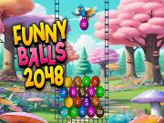 Jeu Boules drôles 2048 en ligne