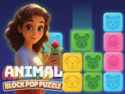 Jeu Puzzle pop de bloc d'animaux en ligne