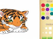 Jeu Livre de coloriage de bébé tigre en ligne