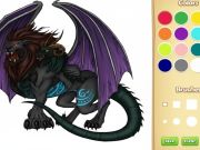 Jeu Livre de coloriage dragon chimère en ligne