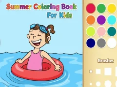 Jeu Livre de coloriage d'été pour les enfants en ligne Jeu Livre de coloriage d'été pour les enfants en ligne