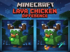 Jeu Différence de poulet de lave Minecraft en ligne Jeu Différence de poulet de lave Minecraft en ligne