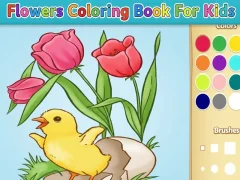 Jeu Livre de coloriage de fleurs pour les enfants en ligne Jeu Livre de coloriage de fleurs pour les enfants en ligne