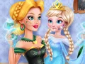 Jeu Faire une blague à la nounou Bébé Reine des Glaces en ligne