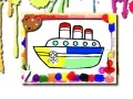 Jeu Livre de coloriage de bateaux en ligne