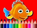 Jeu Retour à l'école : Livre de coloriage de poissons en ligne