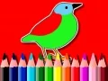 Jeu Retour à l'école : Livre de coloriage des oiseaux en ligne Jeu Retour à l'école : Livre de coloriage des oiseaux en ligne