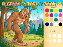 Jeu Livre de coloriage Bigfoot en ligne