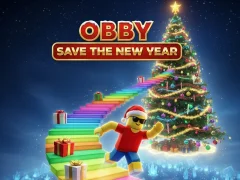 Jeu Obby sauve la nouvelle année en ligne