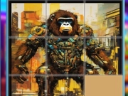 Jeu Gorilles glissants puzzles en ligne