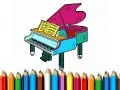Jeu Retour à l'école : Livre de coloriage de piano en ligne Jeu Retour à l'école : Livre de coloriage de piano en ligne