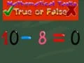 Jeu Tâches de mathématiques vrai ou faux en ligne