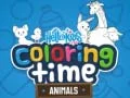 Jeu Bonjour les enfants! Temps de colorier les animaux en ligne Jeu Bonjour les enfants! Temps de colorier les animaux en ligne