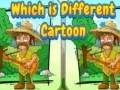 Jeu Lequel est le dessin animé différent en ligne