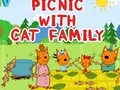 Jeu Pique-nique avec la famille chat en ligne