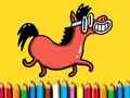 Jeu Retour à l'école : Livre de coloriage de poneys en ligne Jeu Retour à l'école : Livre de coloriage de poneys en ligne