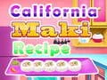 Jeu Recette de Maki Californien en ligne Jeu Recette de Maki Californien en ligne