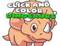 Jeu Cliquez et Coloriez des Dinosaures en ligne Jeu Cliquez et Coloriez des Dinosaures en ligne