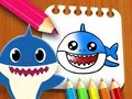 Jeu Livre de coloriage Baby Shark en ligne