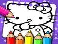 Jeu Livre de coloriage Hello Kitty en ligne