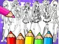 Jeu Livre de coloriage Monster High en ligne