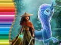 Jeu Livre de coloriage pour Raya et le Dernier Dragon en ligne