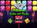 Jeu Serpent et Blocs d'Halloween en ligne