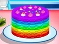 Jeu Cuisine de Gâteau Arc-en-Ciel en ligne Jeu Cuisine de Gâteau Arc-en-Ciel en ligne