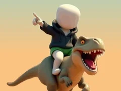 Jeu Stickman. Arène des Dinosaures en ligne