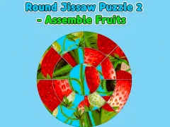 Jeu Puzzle rond 2 — Assembler des fruits en ligne