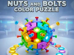 Jeu Puzzle de couleurs d'écrous et de boulons en ligne