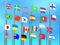 Jeu JAMP DE PUBLISSE DE FLAGE: Collectez les drapeaux en ligne