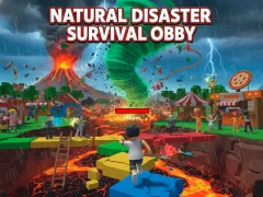 Jeu Obby de survie en cas de catastrophe naturelle en ligne