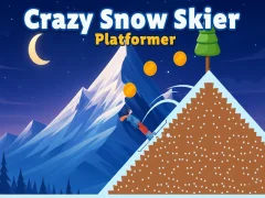 Jeu Crazy Snow Skier : jeu de plateforme en ligne