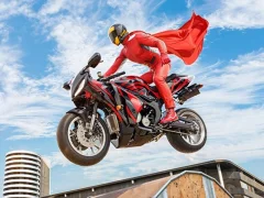 Jeu Real Motorbike Super Hero cascadeur 3D en ligne