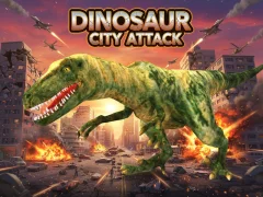 Jeu Attaque de la ville des dinosaures en ligne