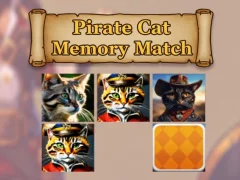 Jeu Match de mémoire de chat pirate en ligne Jeu Match de mémoire de chat pirate en ligne