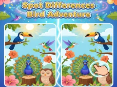Jeu Trouver les différences Aventure avec les oiseaux en ligne