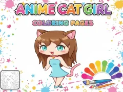 Jeu Coloriages Anime Cat Girl en ligne