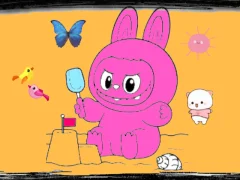 Jeu Aventure coloriage de Labubu en ligne
