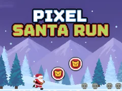 Jeu Course du Père Noël Pixel en ligne